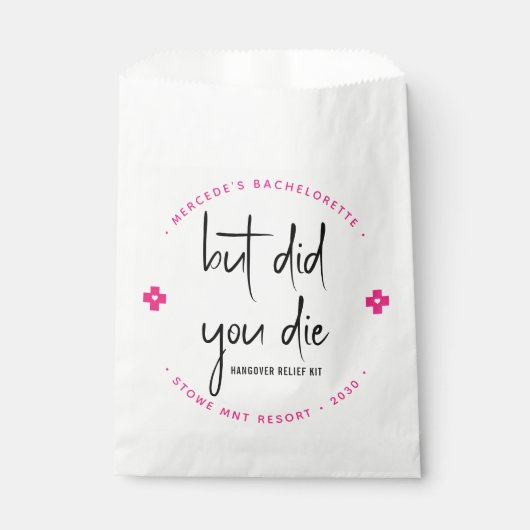 Maar ben je overgegaan tot persoonlijke Hangover R Bedankzakje (Voorkant)