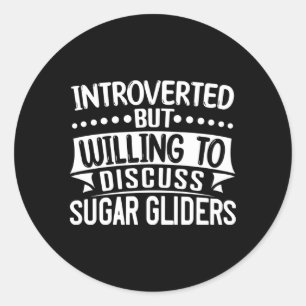 Maar bereid om te discussiëren over zweefvliegtuig ronde sticker