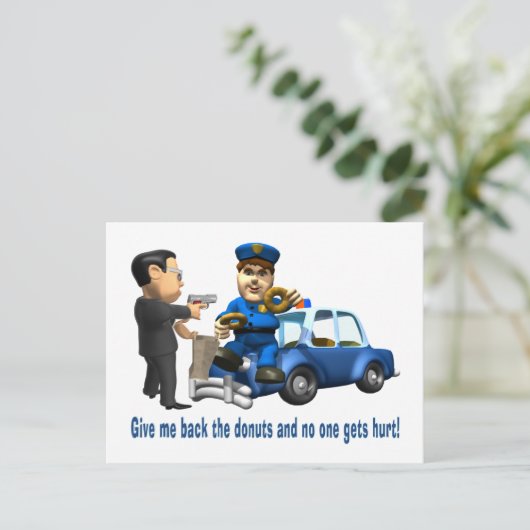 Maar Cops Love Donuts Briefkaart (Staand voorkant)