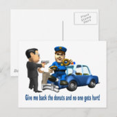 Maar Cops Love Donuts Briefkaart (Voorkant / Achterkant)