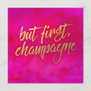 Maar de eerste champagne uitnodiging Pearl Shimmer