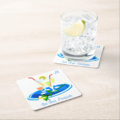 Maar de eerste Cocktails Drink Quote Fun Humor Kartonnen Onderzetters (Insitu)