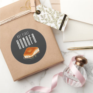 Maar de eerste Knafeh Kunafa Kunafeh AI kreeg ك ن  Ronde Sticker