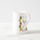 Maar de eerste koffie-mok porselein kop (Voorkant rechts)