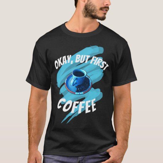 Maar de eerste koffiebeker Saucer Bans T-shirt (Voorkant)