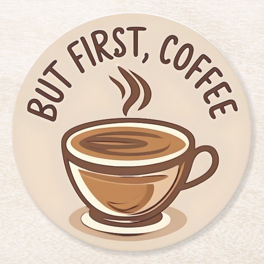 Maar de eerste koffieliefhebber is Onderzetter (Voorkant)