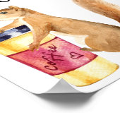 Maar de eerste koffiestaart eekhoorn poster (Hoek)