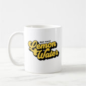 Maar de eerste Lemon Water Retro Style Yellow Mok (Links)