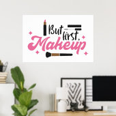 Maar de eerste make-up artistieke kamer poster (Thuiskantoor)