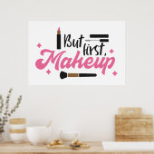 Maar de eerste make-up artistieke kamer poster (Keuken)