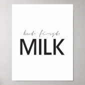 Maar de eerste melk poster (Voorkant)