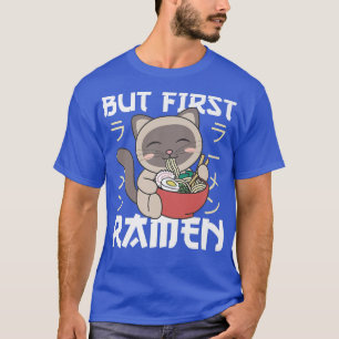 Maar de eerste Ramen klagen over kattekatten eten T-shirt