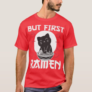 Maar de eerste Ramen klappen met een kattevoer ete T-shirt