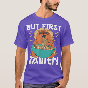 Maar de eerste Ramen klappen met een kattevoer ete T-shirt