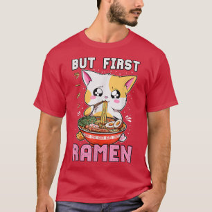 Maar de eerste roemenen die kat Kawaii Anime Baka  T-shirt