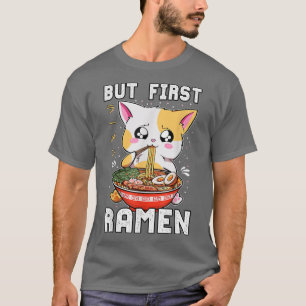 Maar de eerste roemenen die kat Kawaii Anime Baka  T-shirt