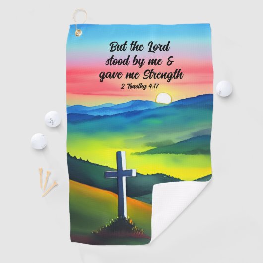 Maar de Heer stond bij mij golfhanddoek (Insitu)