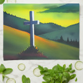 Maar de Heer stond bij mij keukenhanddoek (Gevouwen)