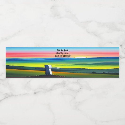 Maar de Heer stond bij mij op het etiket van de wa (Enkel label)