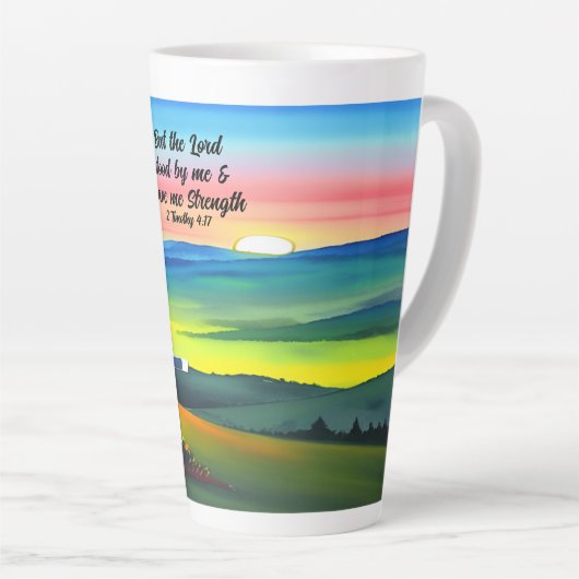 Maar de Here stond aan Mij Latte Mok (Rechterhoek)