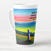 Maar de Here stond aan Mij Latte Mok (Linkerhoek)