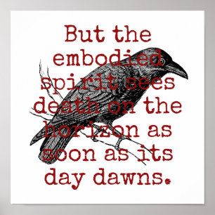 Maar de ingekapselde geest ziet de dood - de doods poster