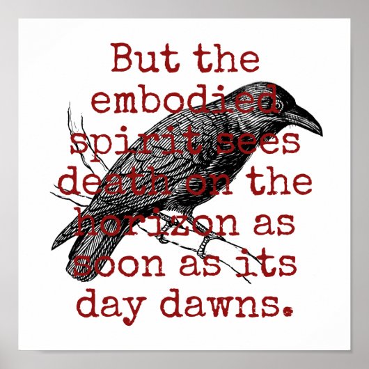 Maar de ingekapselde geest ziet de dood - de doods poster (Voorkant)