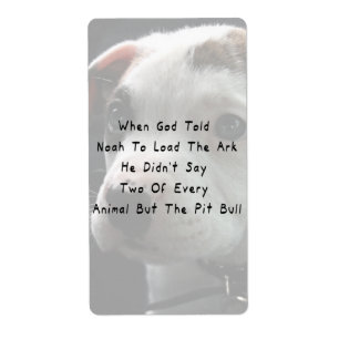 Maar de Pit Bull Etiket