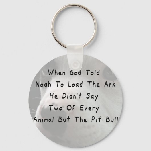 Maar de Pit Bull Sleutelhanger (Voorkant)