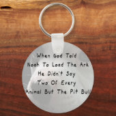 Maar de Pit Bull Sleutelhanger (Voorkant)