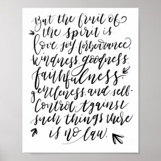 Maar de Vrucht van de Geest Poster