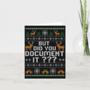 Maar deed je het niet lelijk Kerstmis, Grappige Hr Kaart