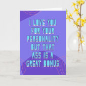 Maar die brutaliteit is een leuke bonus, grappige  kaart (Gele Bloem)