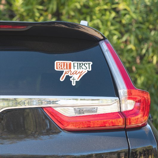 Maar eerst bid sticker (Auto Zijkant)