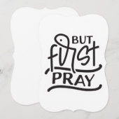 Maar eerst bidden krijger kerk bijbel verzen kaart (Voorkant / Achterkant)