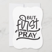 Maar eerst bidden krijger kerk bijbel verzen kaart (Voorkant)