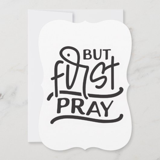 Maar eerst bidden krijger kerk bijbel verzen kaart (Voorkant)