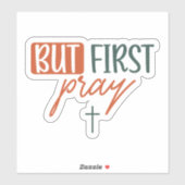 Maar eerst bidden sticker (Vel)