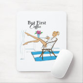 Maar eerst Coffee Mousepad Muismat (Met muis)