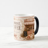 Maar eerst, Coffee Romantic Blush Café Mok (Voorkant rechts)