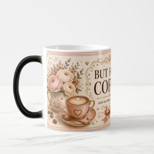 Maar eerst, Coffee Romantic Blush Café Mok (Links)