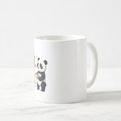 Maar eerst, Coffee - Schattigee Panda Coffee Lover Koffiemok (Voorkant rechts)