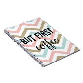 Maar Eerst, Coffee Stripe Notitieboek (Rechterzijde)