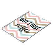 Maar Eerst, Coffee Stripe Notitieboek (Linkerzijde)