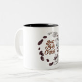 Maar eerst Coffee Travel Mug Tweekleurige Koffiemok (Voorkant links)