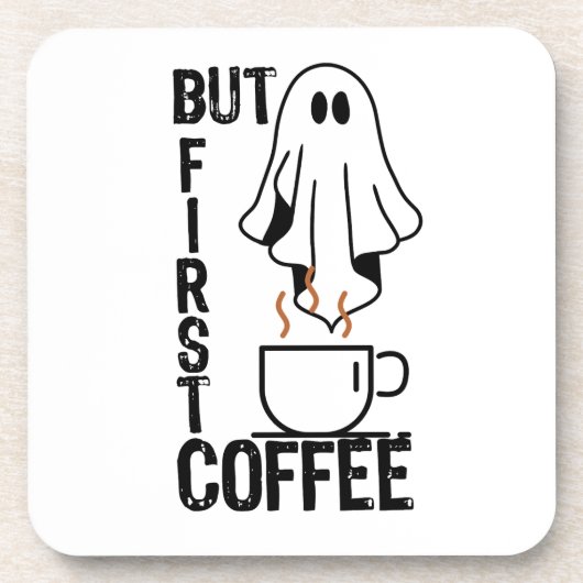 Maar eerst, Coffee.w Bier Onderzetter (Voorkant)