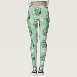 Maar eerst Country Music Lichtgroene Leggings