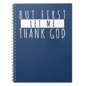 Maar eerst dank God dankbaarheid reflecties Notitieboek (Voorkant)