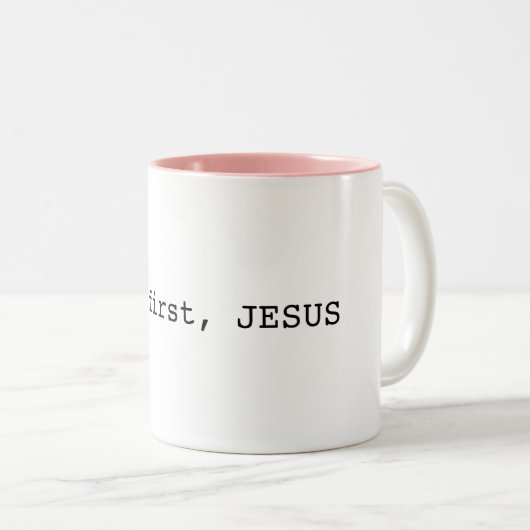 maar eerst de JESUS Inspirerend koffie Mok (Voorkant rechts)