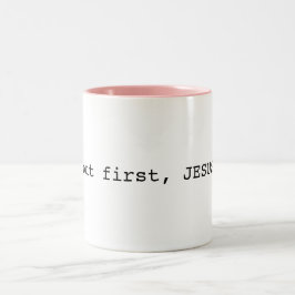 maar eerst de JESUS Inspirerend koffie Mok